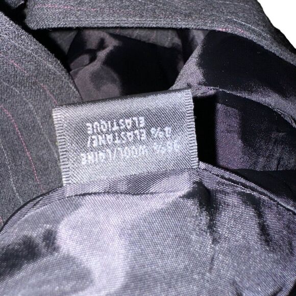 LAFAYETTE 148 New York Size 10 Gray pinstripe blazer jacket womens Wool NWT - Picture 9 of 11
